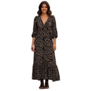 Ba&Sh Womens XS Blue Print Maxi Dress 3/4 Sleeve V-Neck Conservative Modest Dres